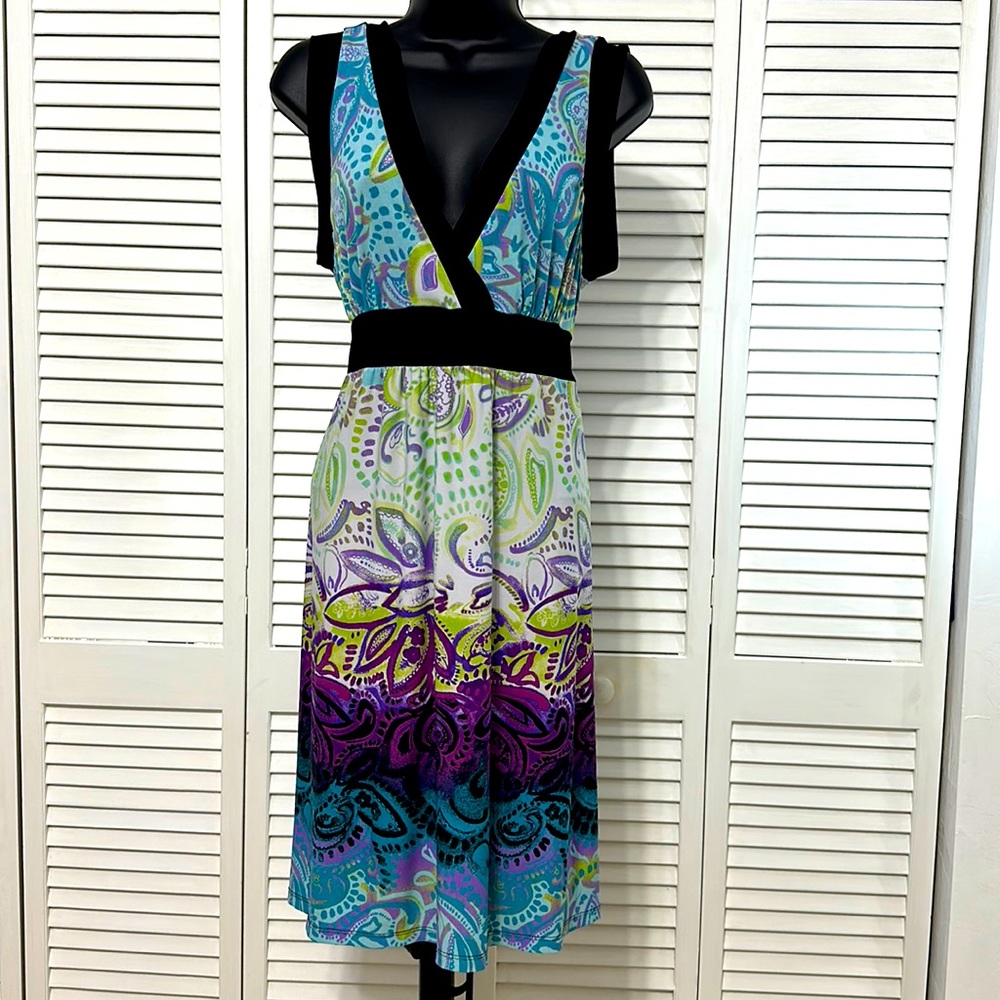 Wrapper Sleeveless V-neck Tie Back Bodycon M/M Midi Dress